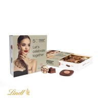  Mini Pralinés der Marke Lindt mit eigener Werbung oder Logo bedruckt