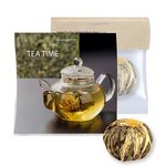 Grüner Tee China Marigold-Silvery-Stag 5g Express Midi-Tüte mit Werbereiter