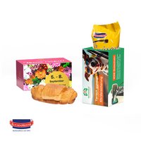 Frühstücksbox mit Kuchenmeister Croissant und eigener Werbung bedruckt