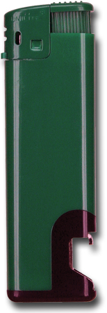 Feuerzeug & Flaschenöffner, grün
