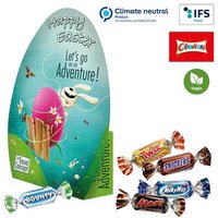 Konturen-Schachtel Ei mit Celebrations und Werbung