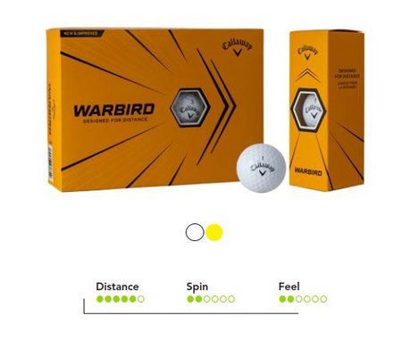 Callaway Warbird Golfball mit Logo oder Werbung bedruckt
