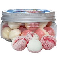 Erdbeer-Joghurt Bonbons ca. 70g in Sweet Dose Mini mit Werbung