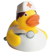 Quietsche-Ente Krankenschwester mit Logo