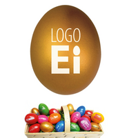LogoEi Premium Gold als bedruckbares Werbemittel mit Ihrem Logo zur Osternzeit