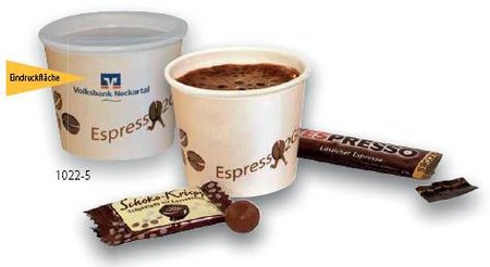 Espresso 2Go mit Werbung oder Logo