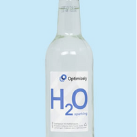 Glasflasche 330 ml Quellwasser mit Werbedruck
