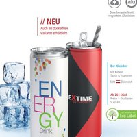 Energy Drink mit individuellem Werbedruck