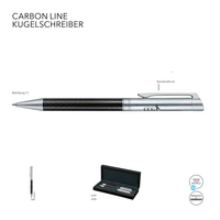 Senator Kugelschreiber Carbon Line mit Etui in Gesamtpacket bedruckbar als Werbemittel