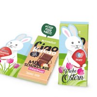 Ostergrußkarten mit Rettergut Schokolade und Werbedruck