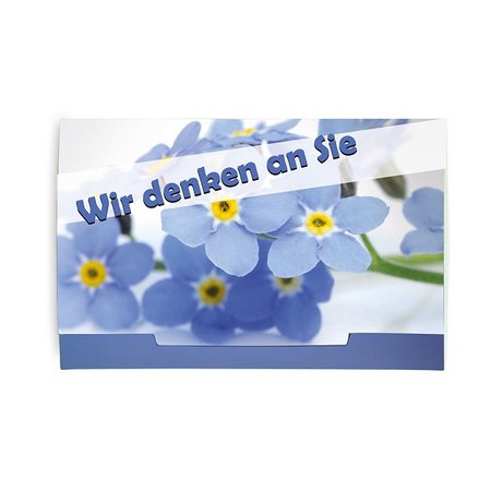 Flower-Card als Mailingbegleiter - individuell bedruckt