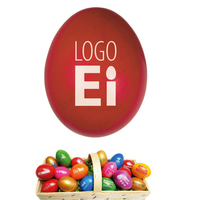 LogoEi Premium Rot als bedruckbares Werbemittel mit Ihrem Logo zur Osternzeit