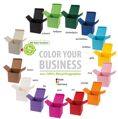 ColorBox Farbauswahl, bedrucken mit ihrem Logo als Werbemittel
