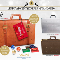 Adventskalender Koffer Standard mit Werbekarte