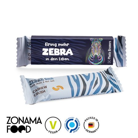 Zonama Zebra Bar Rohkostriegel bedruken als Werbegeschenk