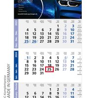 Logic-Drei 3-Monats-Kalender mit Werbedruck