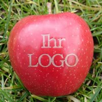 Roter Logo-Apfel Laser