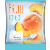 Vitamin-Fruchtgummi mit Werbung oder Logo