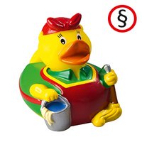 Quietsche-Ente Putzfee mit Werbung oder Logo