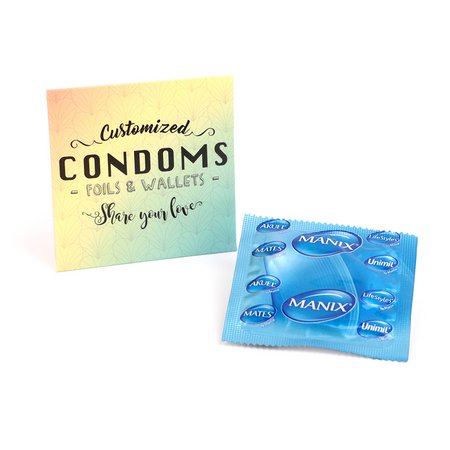 Kondome Manix als Werbemittel