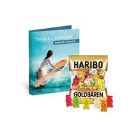 Werbe-Klappkarte HARIBO Goldbären mit individuellem Logo