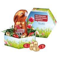 Großes Osternest mit Schokolade von Ferrero Küsschen mit eigenem Design