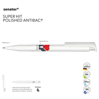 Senator Kugelschreiber Super Hit mit antibaktierieller Wirkung und ihrem Logo optimales Werbemittel
