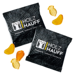 Vegane Fruchtgummis Gelbe Früchte in Kompakt-Werbetüte ca. 14g mit Logo 