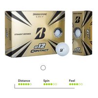 Bridgestone e12 Contact Golfball mit Logo oder Werbung bedruckt
