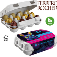 Ferrero Rocher Eier im 12er Ostereier-Karton mit Werbung <br/>