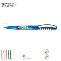 Senator Kugelschreiber New Spring Clear MC in eigenem Design als Werbemittel bedrucken
