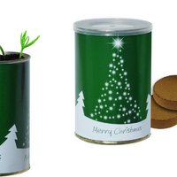 Weihnachtsbaum-Dose mit Logo oder Werbung