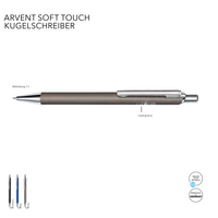 Senator Kugelschreiber Arvent Soft Touch bedruckbar mit ihrem Logo oder Motiv