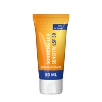 50ml Tube Sonnenmilch senstitiv LSF50 bedrucken als Werbeartikel