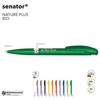 Senator Kugelschreiber Nature Plus BIO klimanetraules Werbemittel mit ihrem Logo