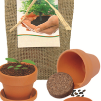 Pflanze deinen Baum kleines Natur-Säckchen mit Werbung oder Logo