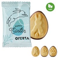 Oster-Butterkekse im Flowpack mit individueller Werbung oder Logo <br/>