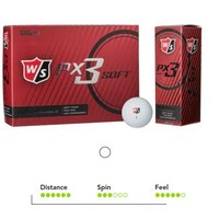 Wilson PX3 Soft Golfball mit Logo oder Werbung bedruckt