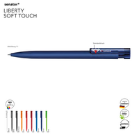 Senator Kugelschreiber Liberty Soft touch in eigenem Design als Werbemittel bedrucken