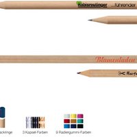 Bleistift Natur mit Firmenlogo oder Werbedruck