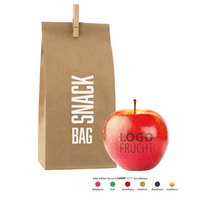 Bedruckbarer Apfel in optimaler Snack bag als verführerisches, gesundes Werbemittel