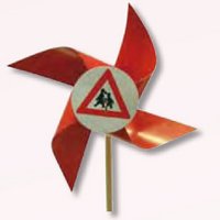 Karton Windmühle mit Werbung oder Logo