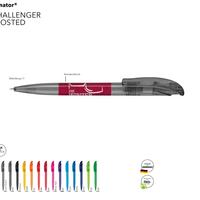 Senator Kugelschreiber Challenger Frosted bedrucken als Werbemittel mit ihrem Logo