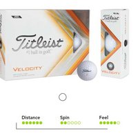 Titleist Velocity Golfball mit Werbedruck