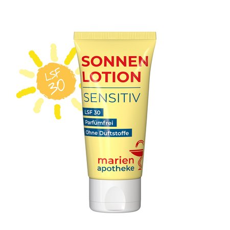 50ml Tube Sonnenmilch sensitiv LSF30 bedrucken mit Logo als Werbegeschenk