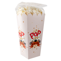 Popcorn in Box mit Werbung