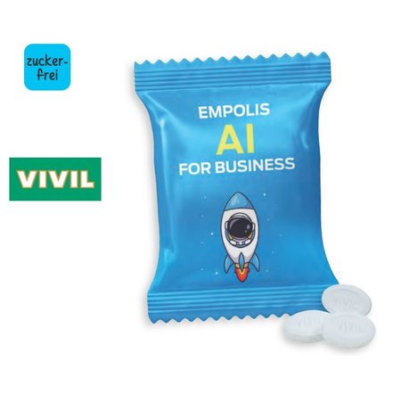 VIVIL Extra Strong 10 g Werbetüte mit eigenem Logo