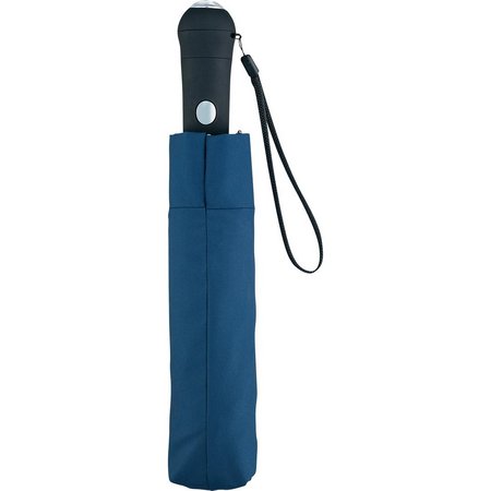 AC-Taschenschirm Safebrella® LED für jede Jahreszeit als individuell bedruckbares Werbemittel mit ihrem Logo geschlossen
