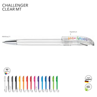 Senator Kugelschreiber Challenger Clear MT in eigenem Design bedrucken als Werbemittel