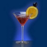 Martini Glas 0,1l SAN glasklar mit Werbung